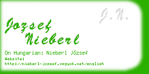 jozsef nieberl business card