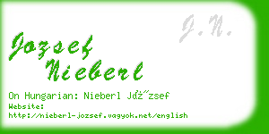 jozsef nieberl business card